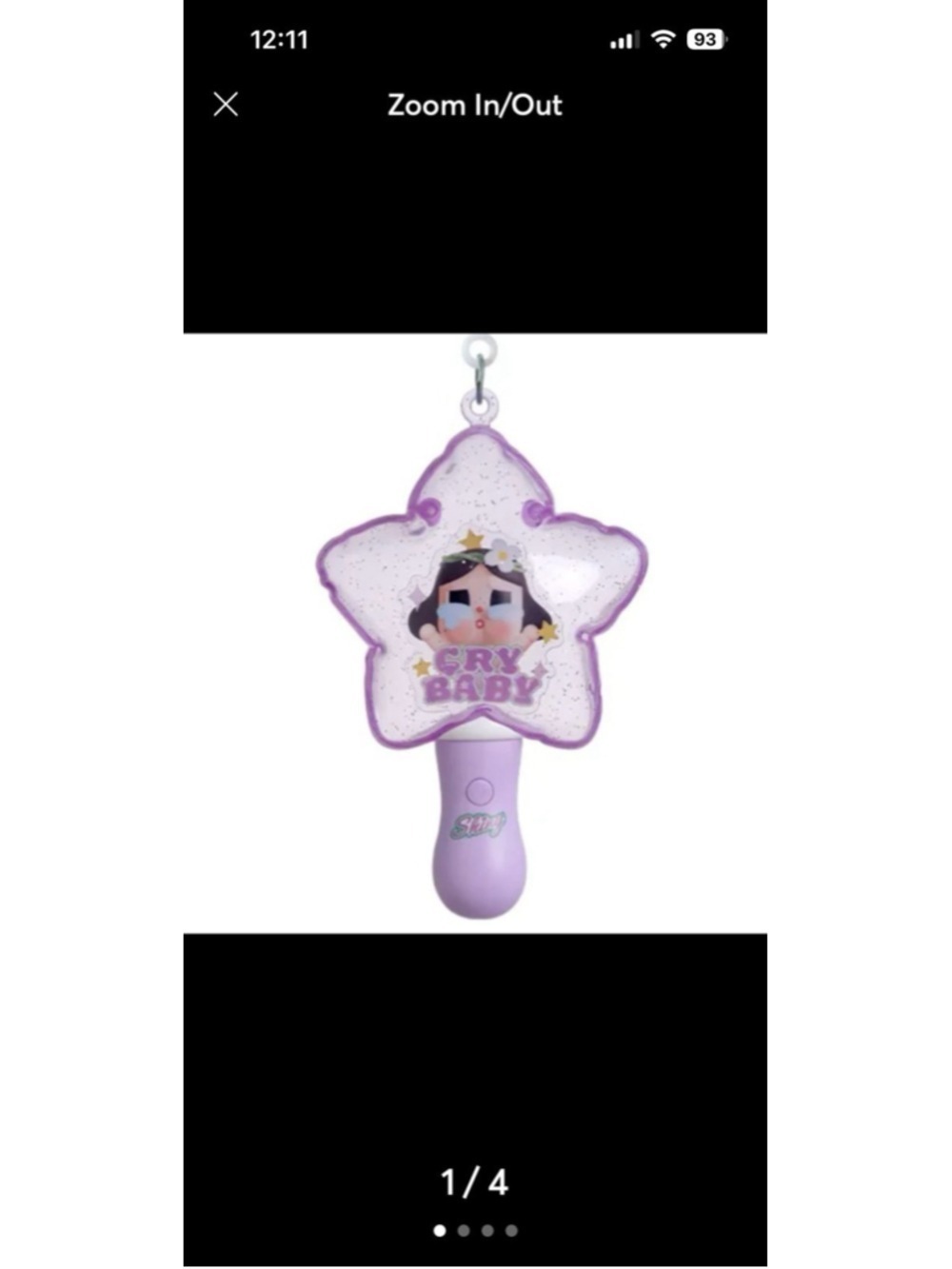 POP MART CRYBABY SHINY SHINY Luminous Pendant SHINY DUMMY new opened